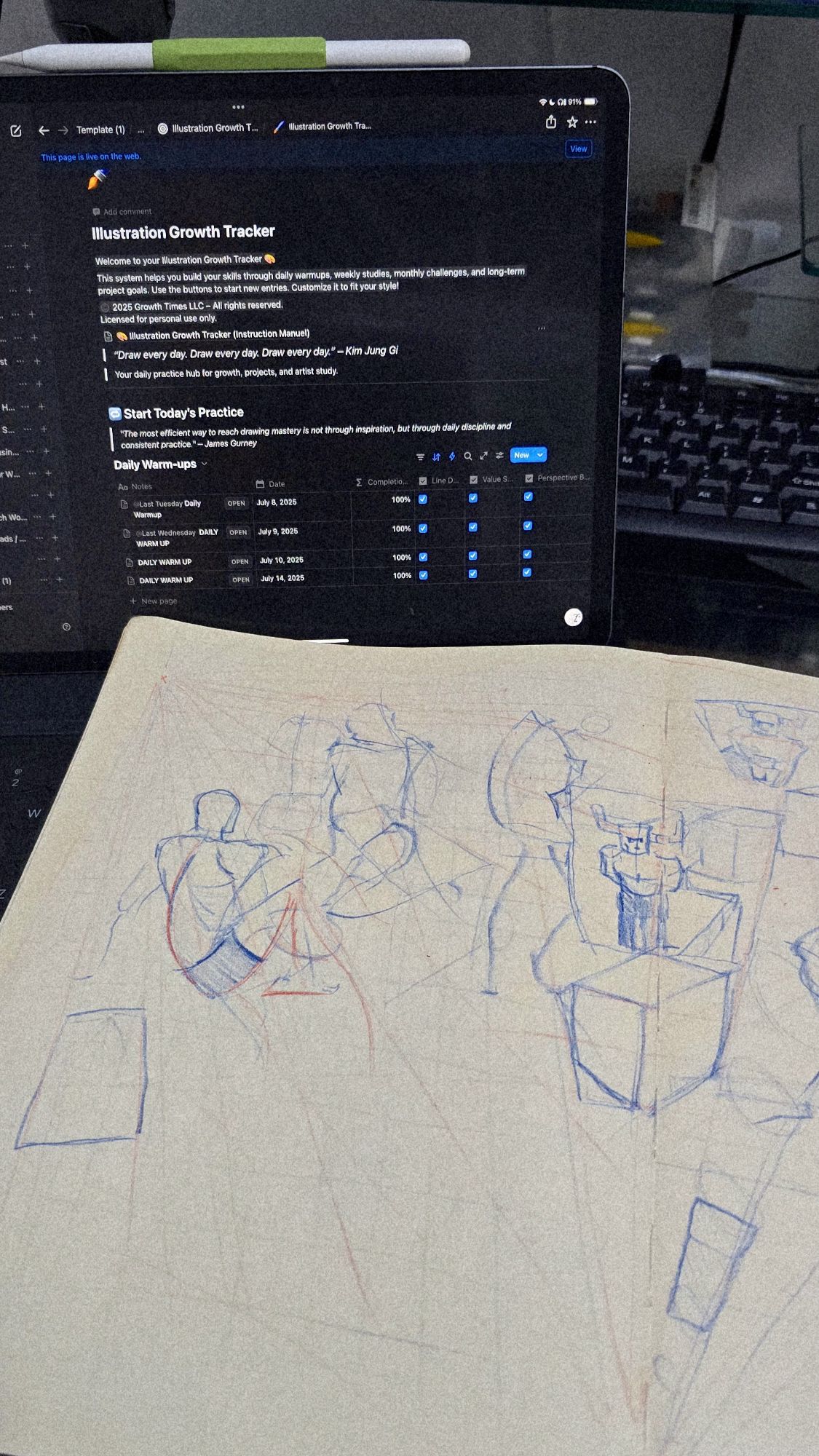 The Simple Secret to Daily Growth: Why 5 Minutes of Sketching Changes Everything&nbsp;🎨